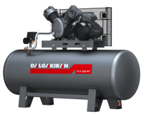 KompresörlerDalgakıran KompresörÇift Kademeli, Kayış Kasnaklı, Pistonlu Hava Kompresörü (2.2kW / 3 HP)