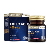 Nutraxin Folic Acid 400 mcg 100 Tablet Fiyatları - Modern Eczane