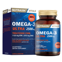 Nutraxin Vitals Omega-3 Ultra 2500 mg 30 Softgel Fiyatları - Modern Eczane