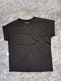AllSaints Basic Siyah Oversize T-shirt