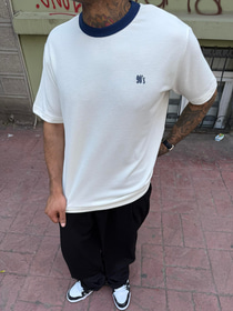 Erkek Oversize Basic 90's T-Shirt - Beyaz