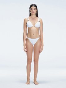 MoevaAltın Tokalı Beyaz Bikini Altıı