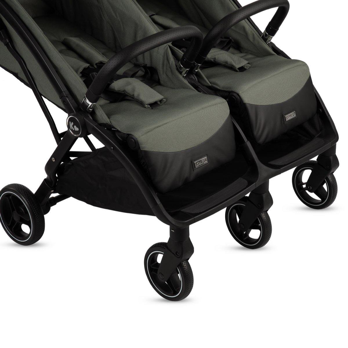 Duplo İkiz Bebek Arabası Yeşil