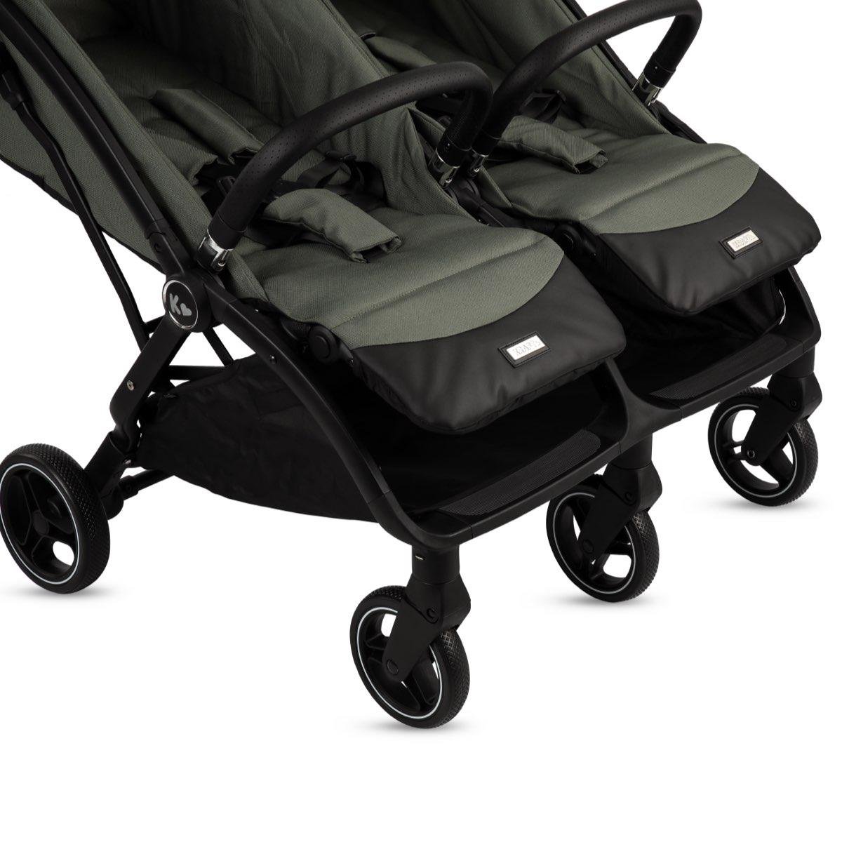 Duplo İkiz Bebek Arabası Yeşil