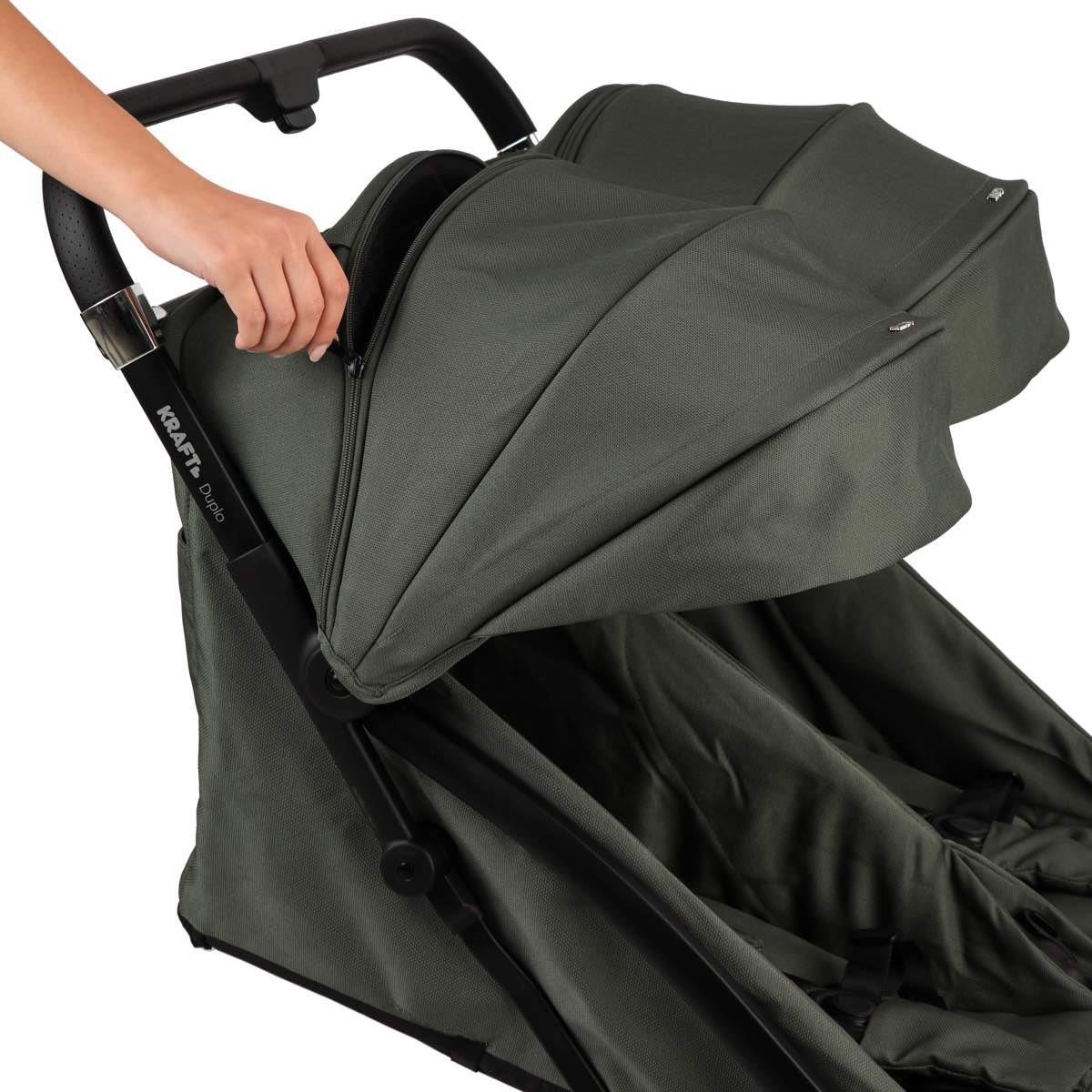 Duplo İkiz Bebek Arabası Yeşil