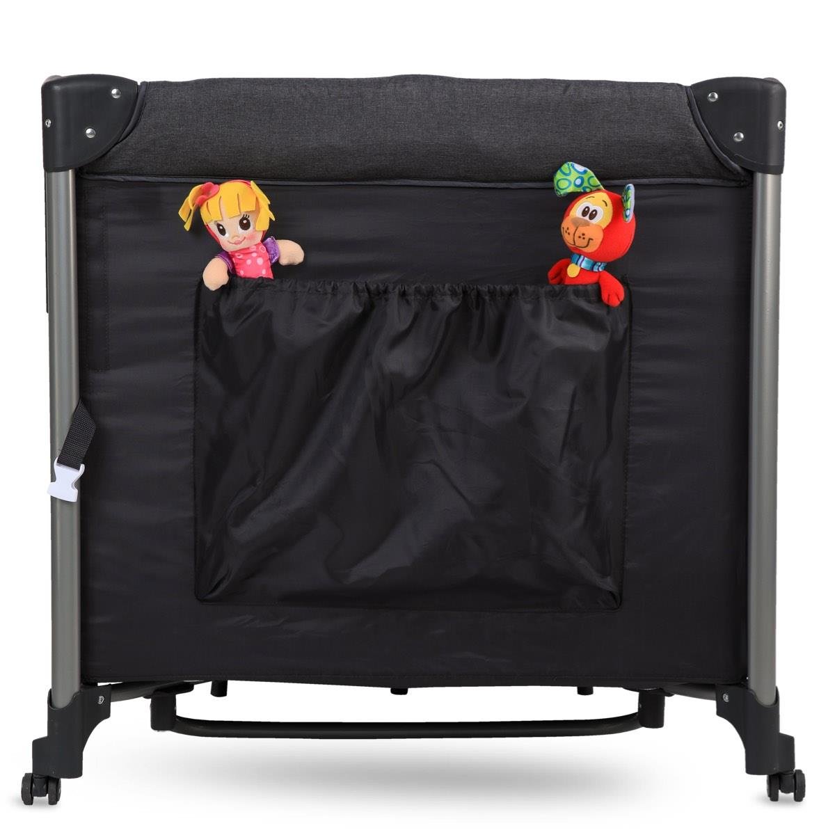 Easy Fold Anne Yanı Oyun Parkı 70x110 cm Açık Gri