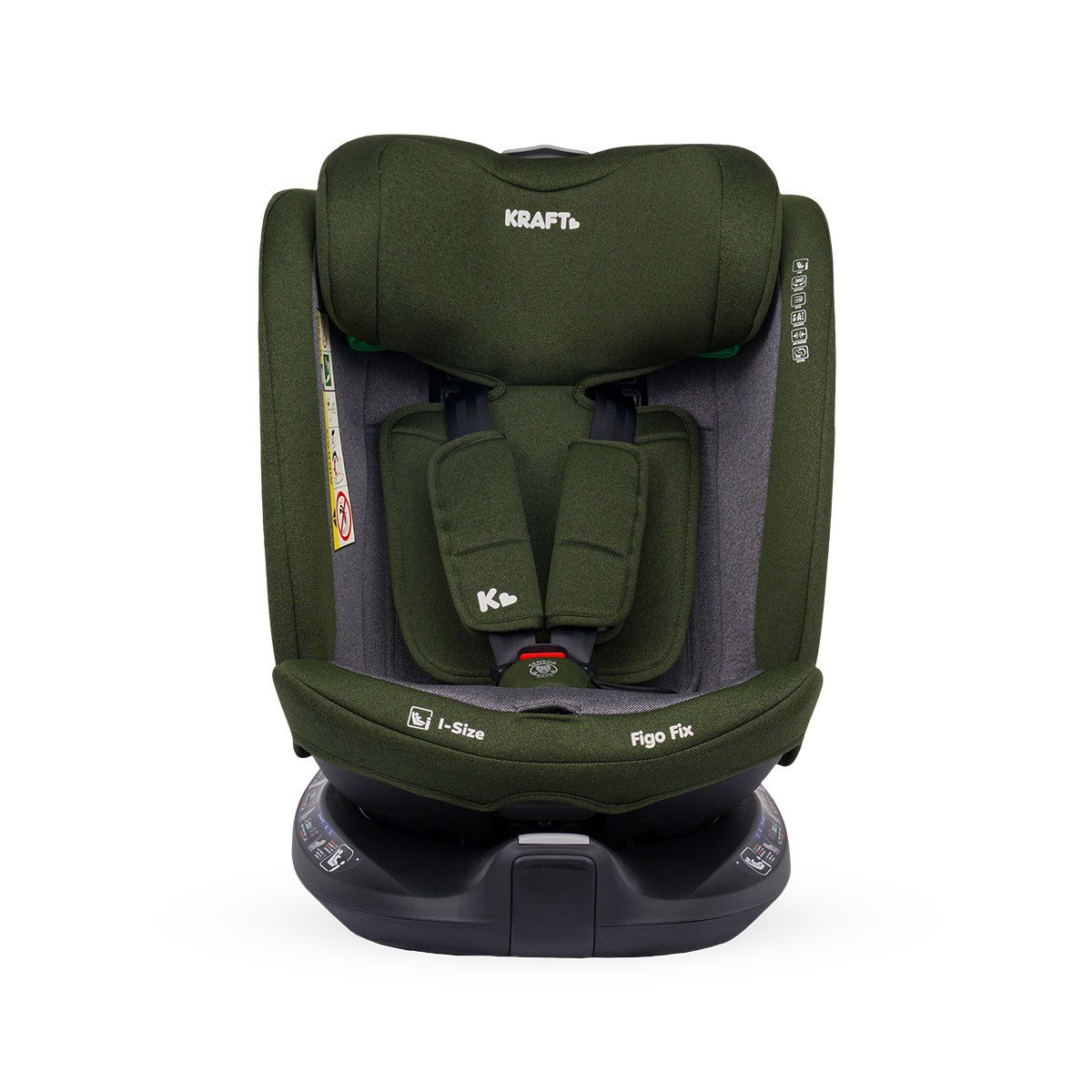 FIGO FIX I-SIZE OTO KOLTUĞU 40 CM - 150 CM GREEN GREY