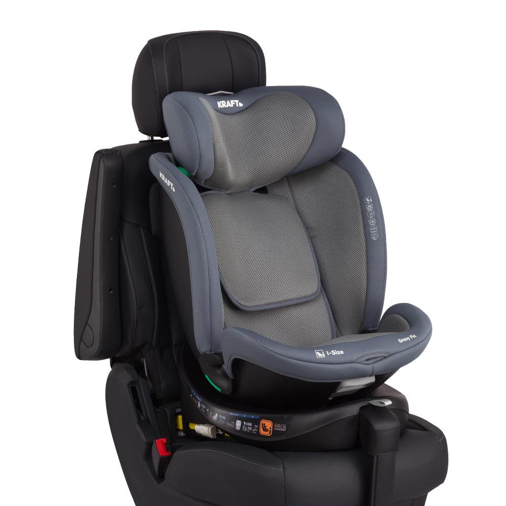 Grovy Fix i-Size 40-150 cm (0-36 kg) Oto Koltuğu Siyah