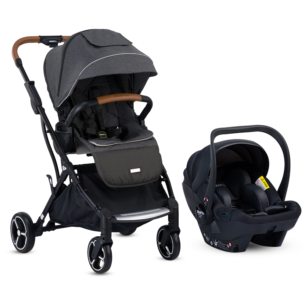 Juno i-Size Travel Sistem Bebek Arabası Koyu Gri