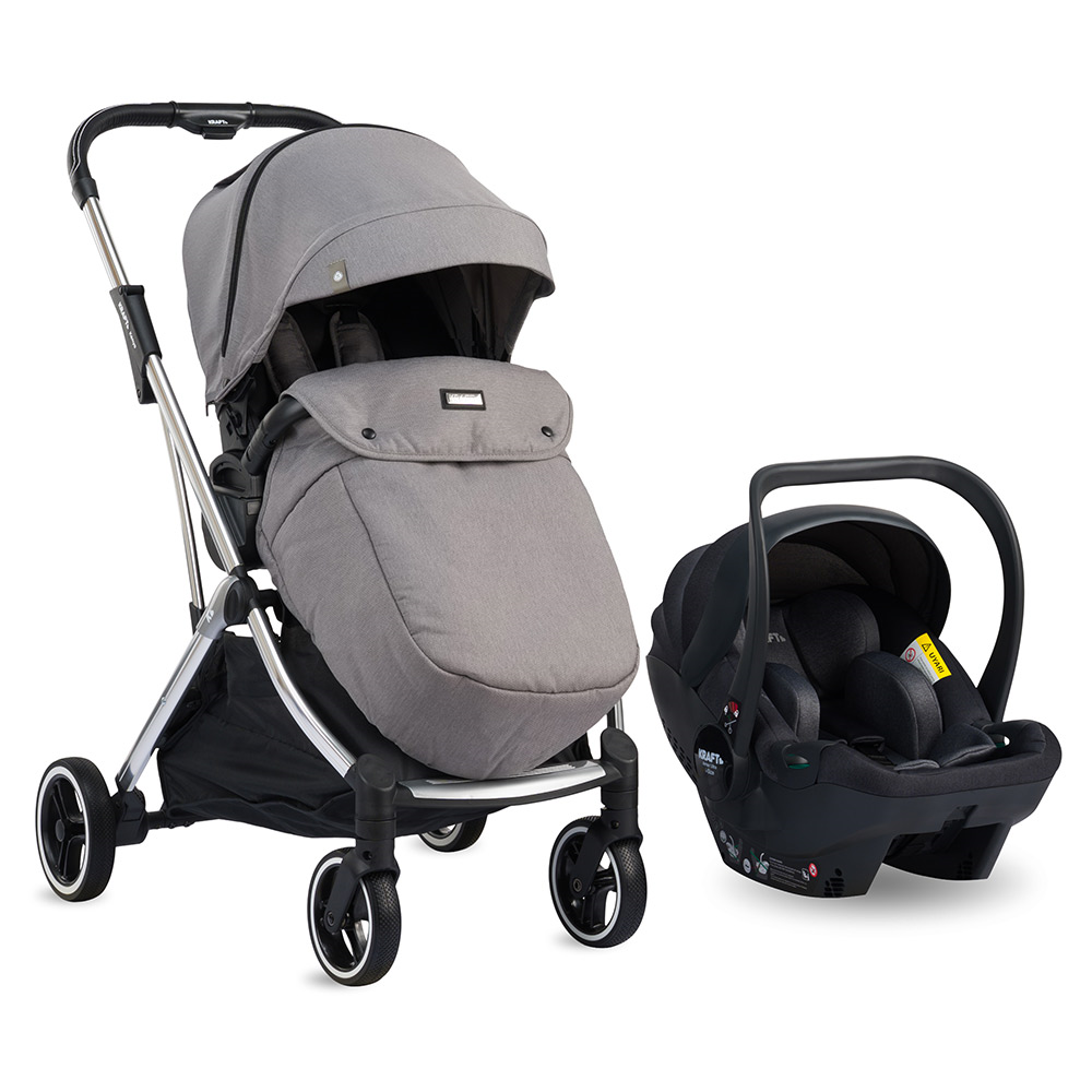Kenya i-size Travel Sistem Bebek Arabası - Siyah Gri