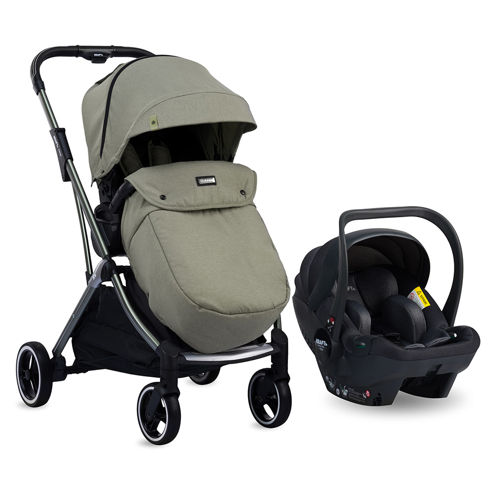Kenya i-size Travel Sistem Bebek Arabası - Siyah Yeşil