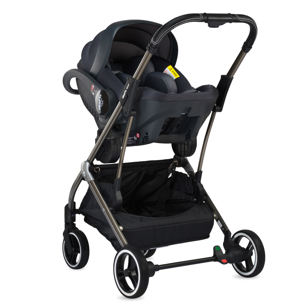 Kenya i-size Travel Sistem Bebek Arabası - Siyah Gri