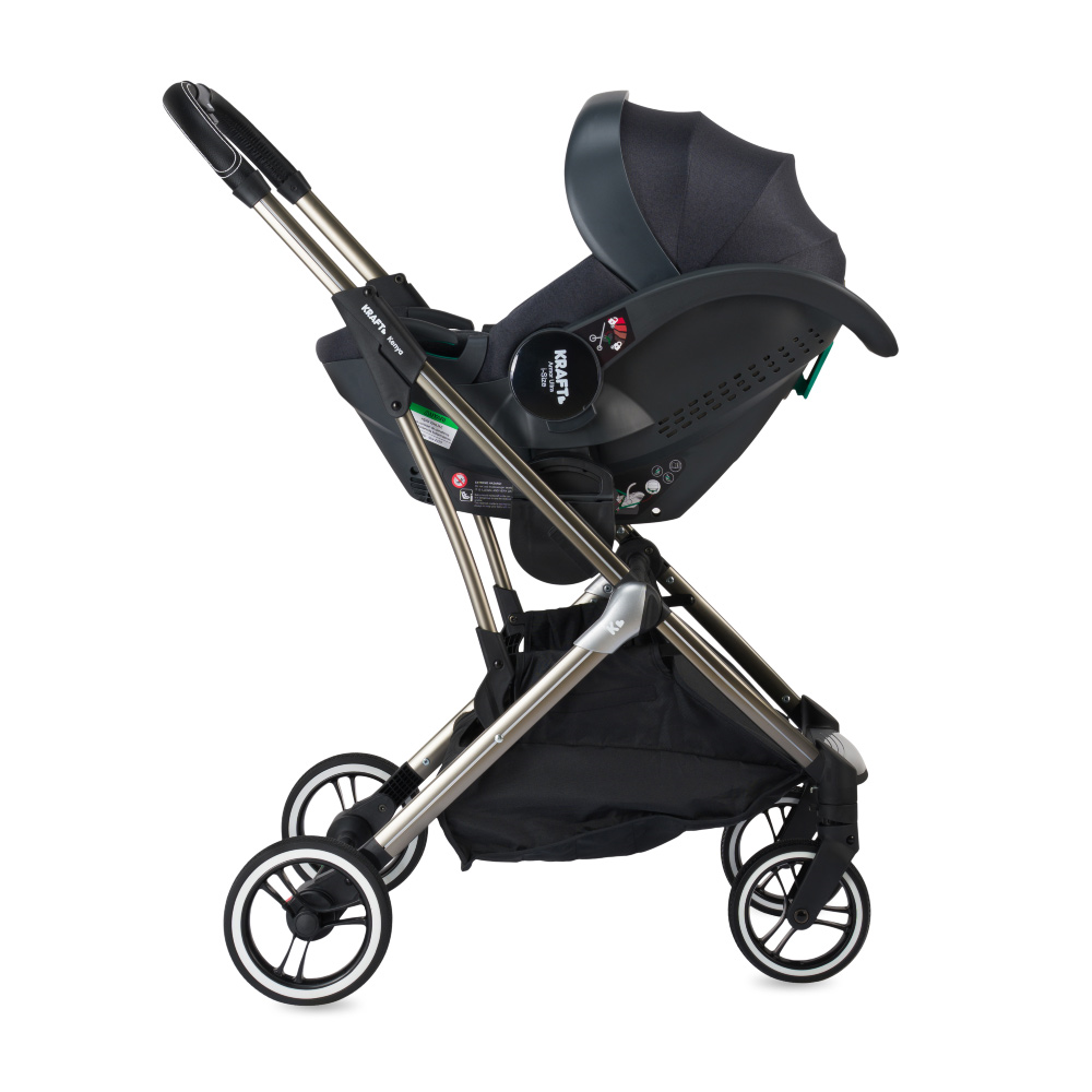 Kenya i-size Travel Sistem Bebek Arabası - Siyah Gri