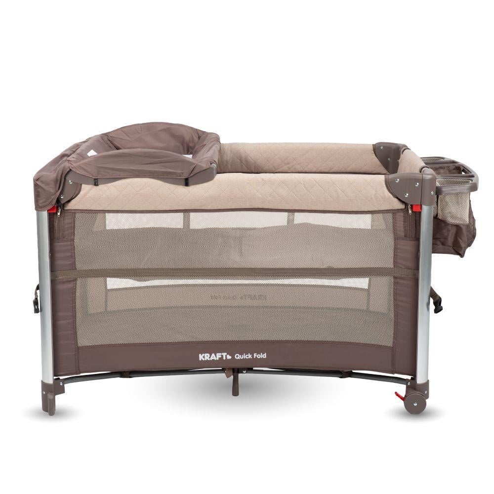 Quick Fold Anne Yanı Oyun Parkı 70x110 cm Kahverengi