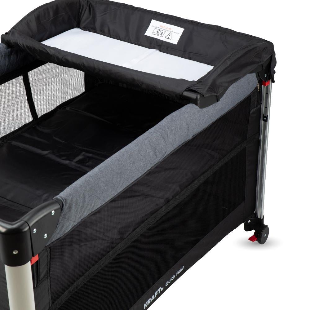 Quick Fold Anne Yanı Oyun Parkı 70x110 cm Siyah