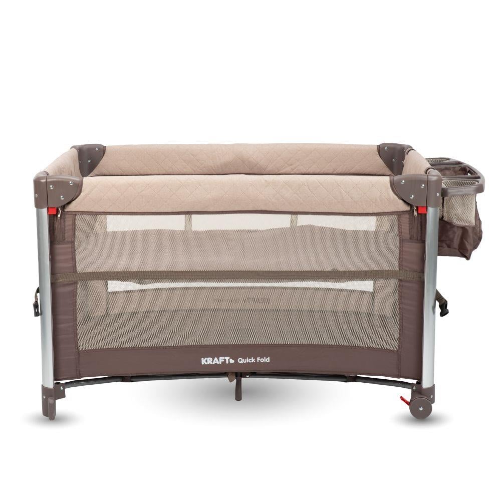 Quick Fold Anne Yanı Oyun Parkı 70x110 cm Kahverengi