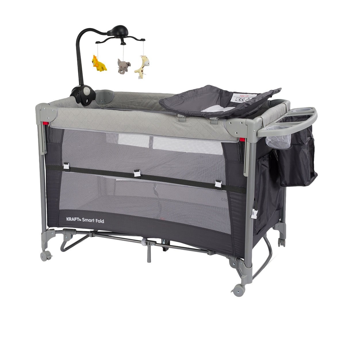 Smart Fold Anne Yanı Oyun Parkı 60 x 104 cm Grey