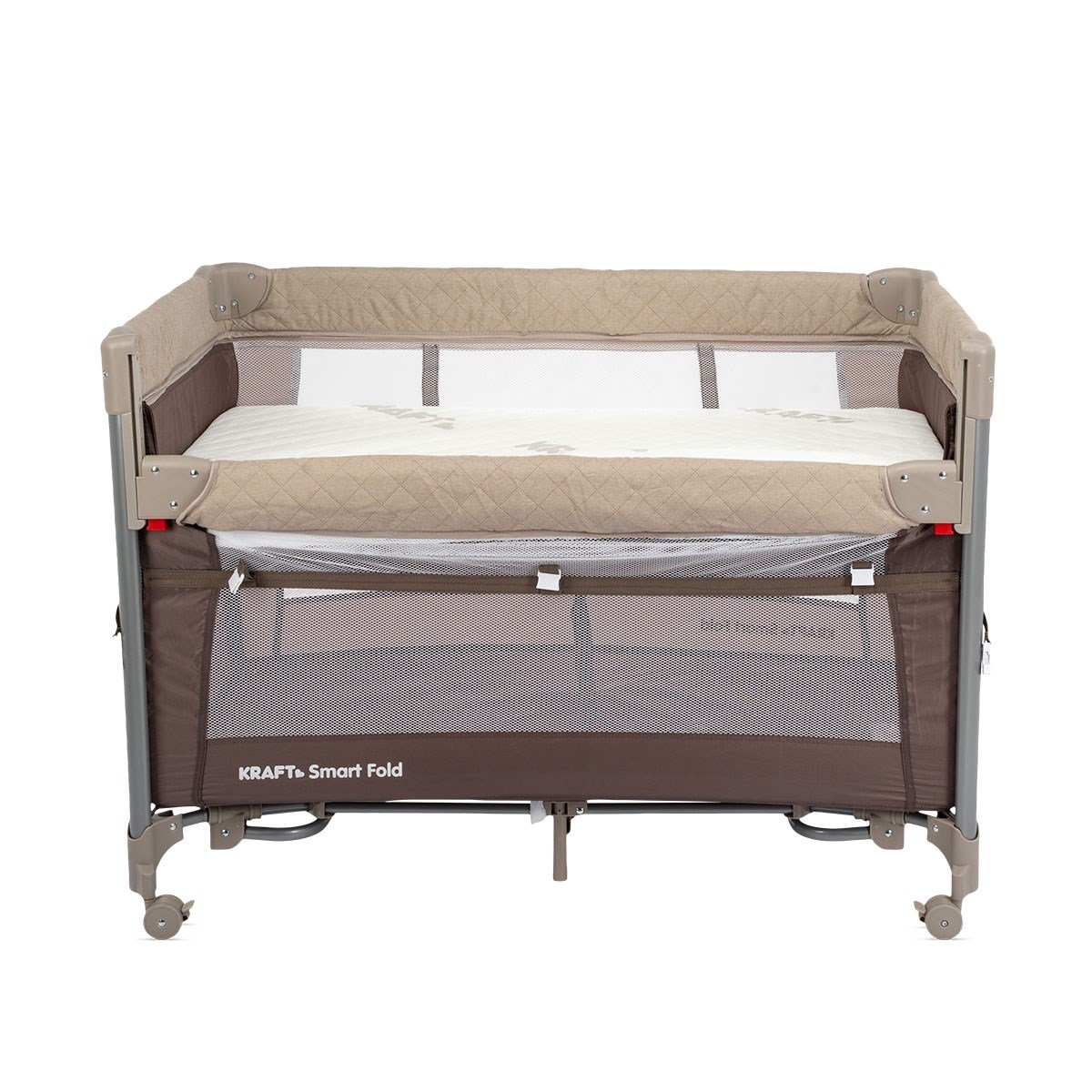 SMART FOLD OYUN PARKI (ANNE YANI-YATAK HEDİYELİ) 60*104cm BEIGE/BROWN