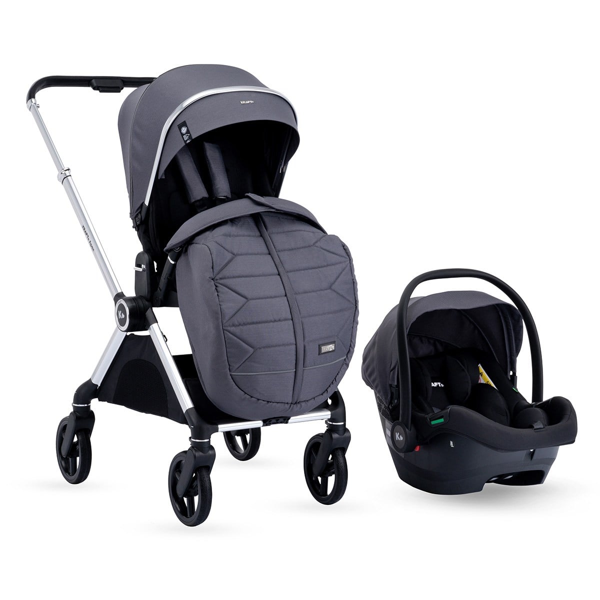 Apex Travel Sistem Bebek Arabası Gri