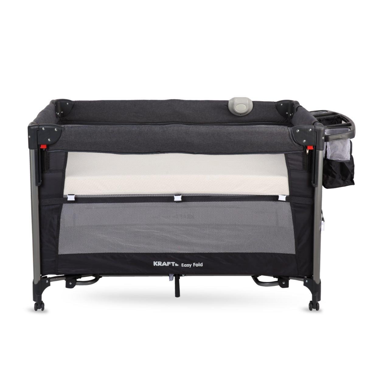 Easy Fold Anne Yanı Oyun Parkı 70x110 cm Açık Gri