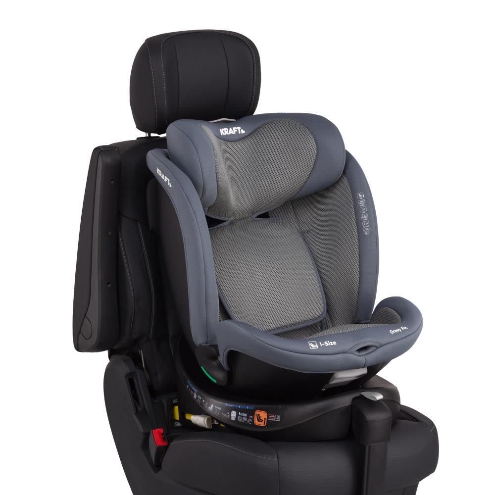 Grovy Fix i-Size 40-150 cm (0-36 kg) Oto Koltuğu Siyah