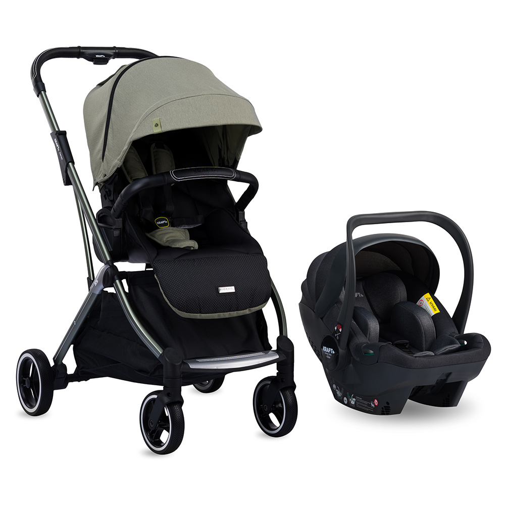Kenya i-size Travel Sistem Bebek Arabası - Siyah Yeşil