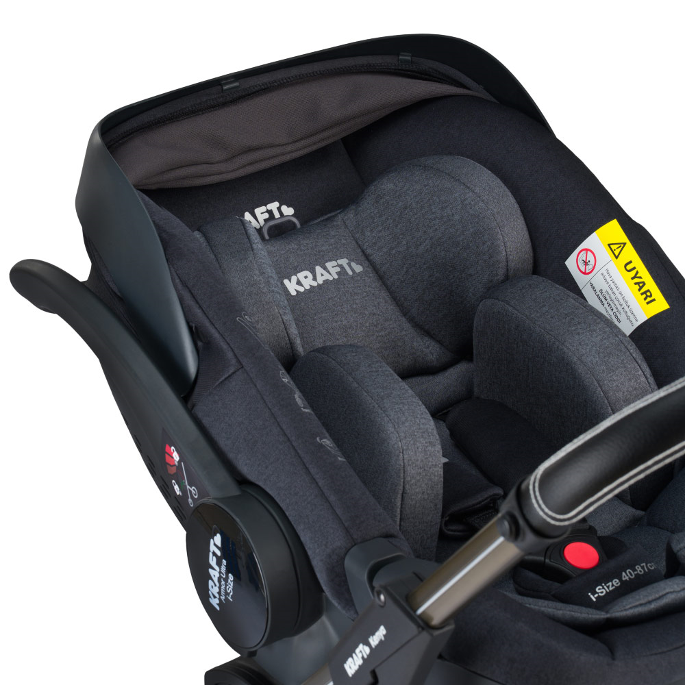 Kenya i-size Travel Sistem Bebek Arabası - Siyah Gri