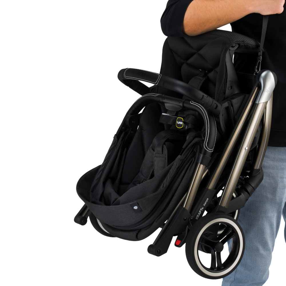 Kenya i-size Travel Sistem Bebek Arabası - Siyah Gri