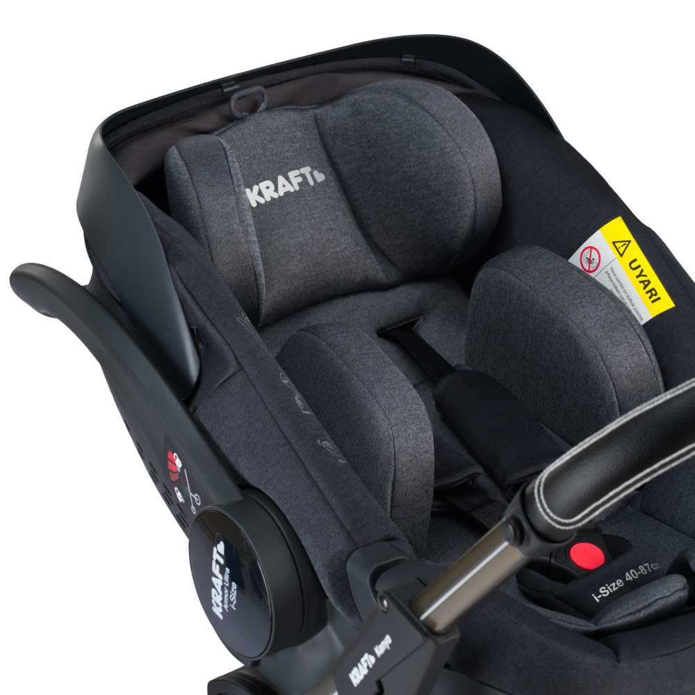 Kenya i-size Travel Sistem Bebek Arabası - Siyah Gri