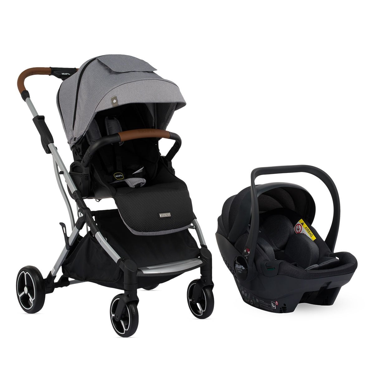 Power i-Size Travel Sistem Bebek Arabası Gri