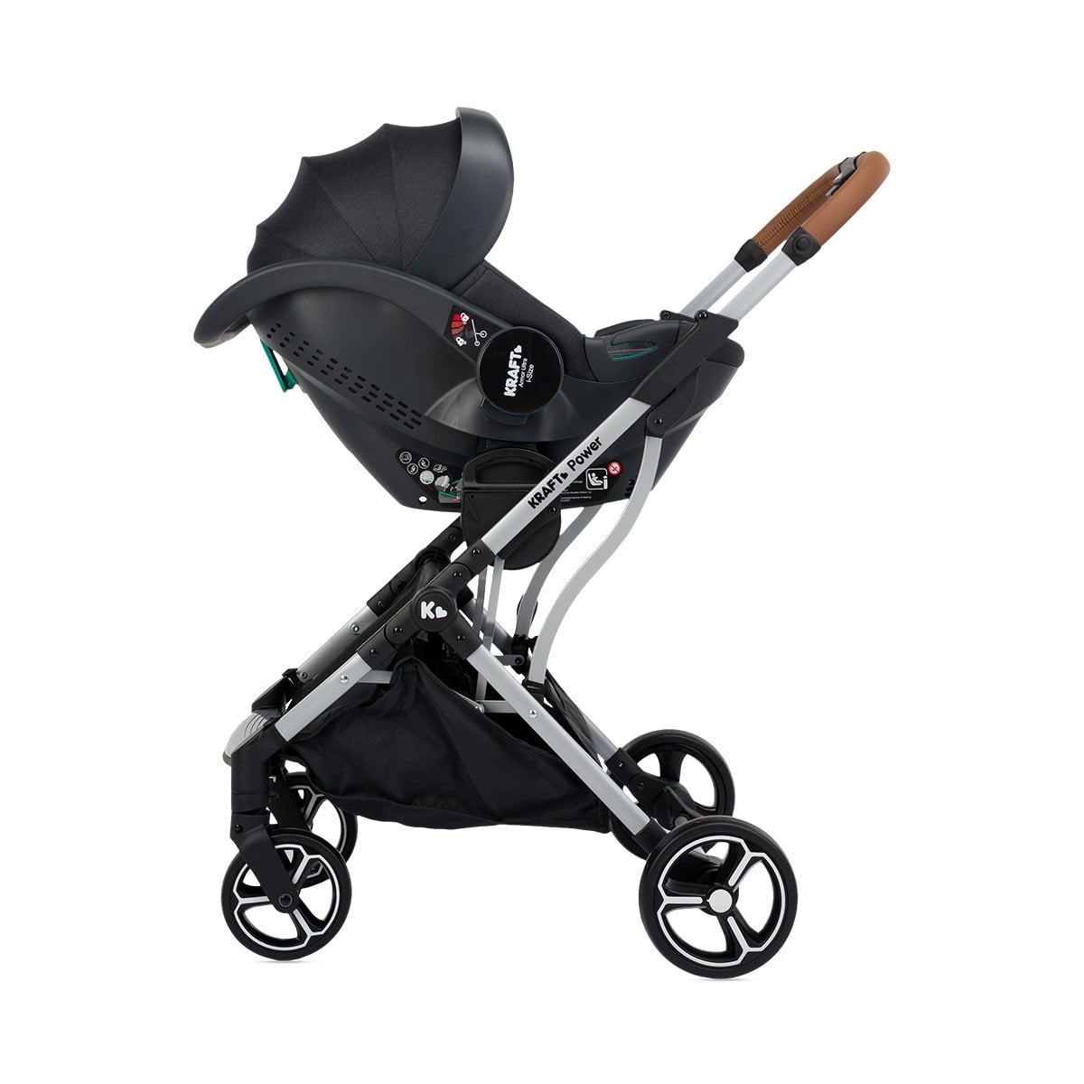 Power i-Size Travel Sistem Bebek Arabası Gri