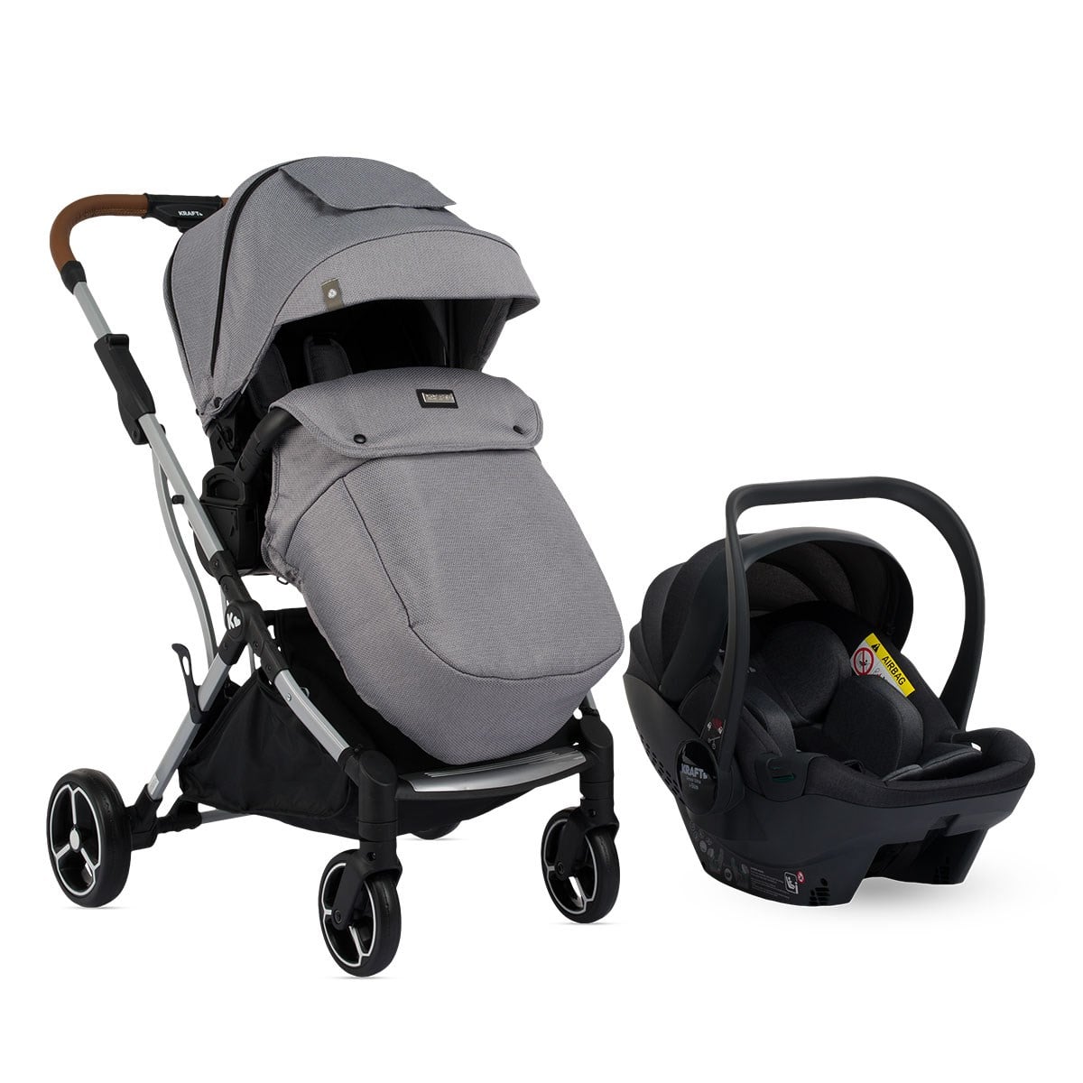 Power i-Size Travel Sistem Bebek Arabası Gri