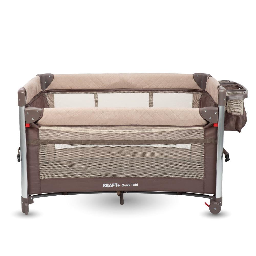 Quick Fold Anne Yanı Oyun Parkı 70x110 cm Kahverengi