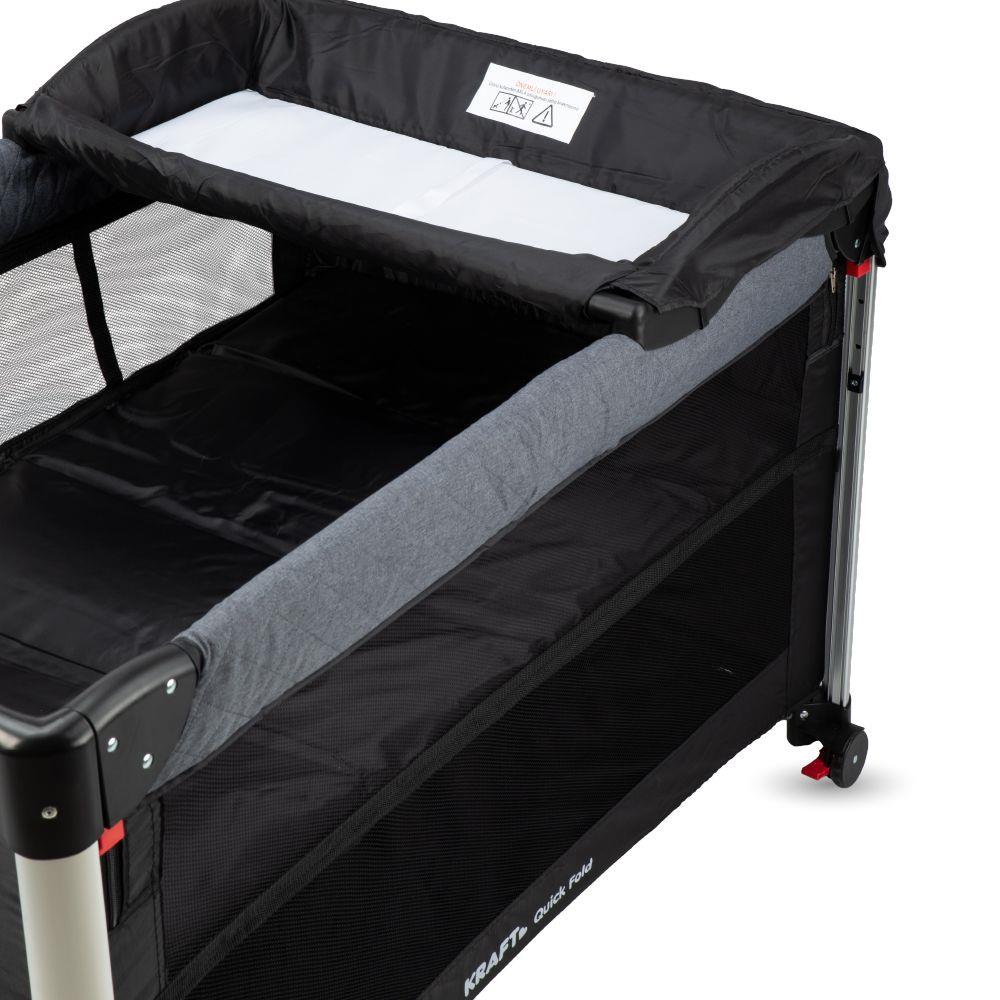 Quick Fold Anne Yanı Oyun Parkı 70x110 cm Açık Gri