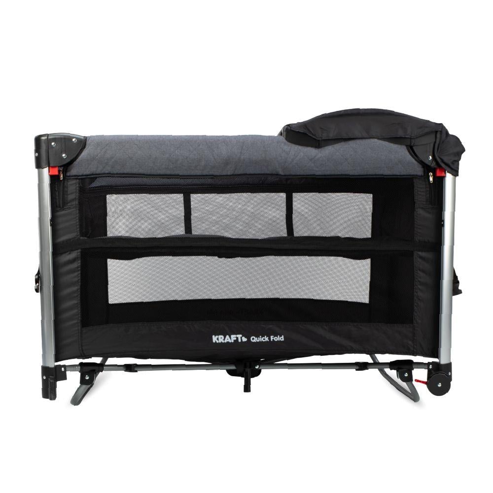 Quick Fold Anne Yanı Oyun Parkı 70x110 cm Siyah