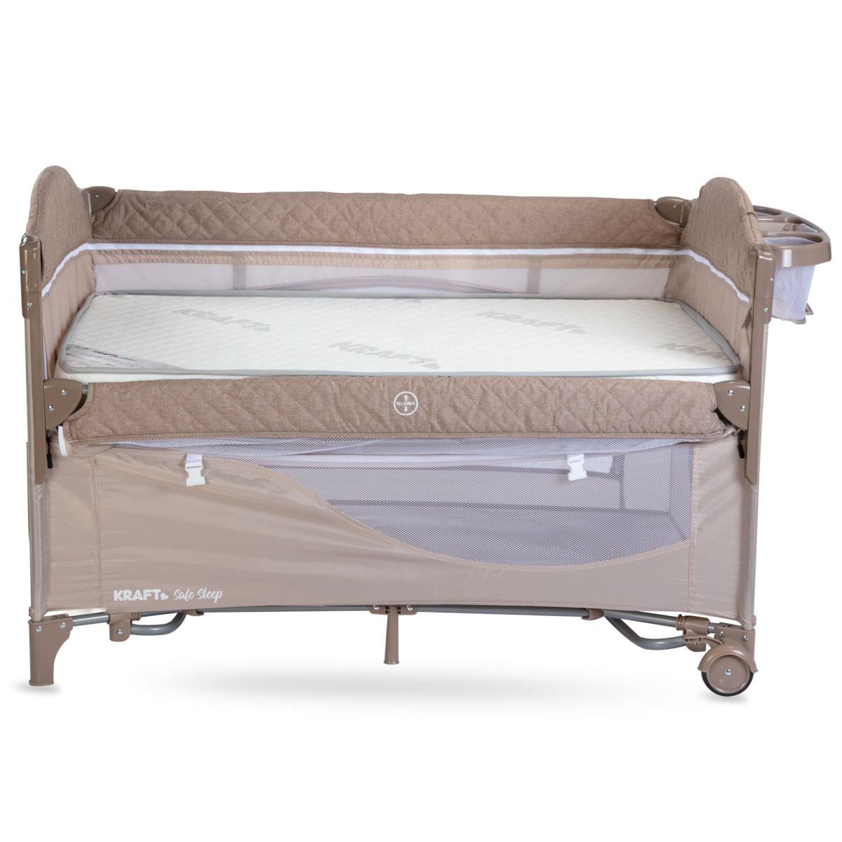Safe Sleep Anne Yanı Oyun Parkı 70*120 cm Gri