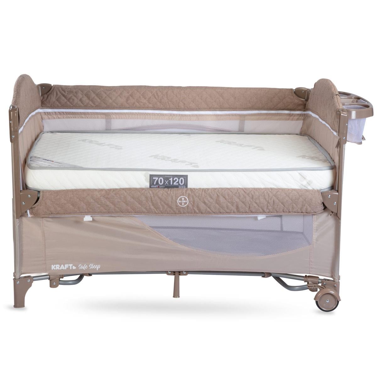 Safe Sleep Anne Yanı Oyun Parkı 70*120 cm Gri