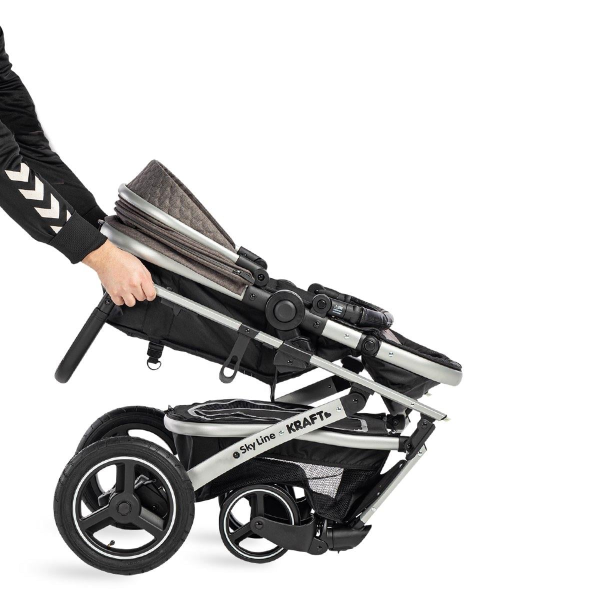 Sky Line Travel Sistem Bebek Arabası Koyu Gri