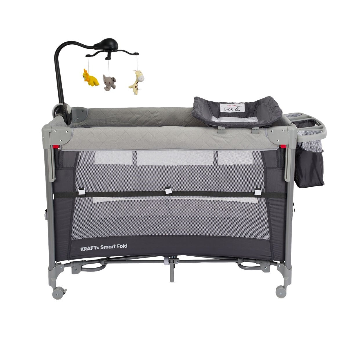 Smart Fold Anne Yanı Oyun Parkı 60 x 104 cm Grey