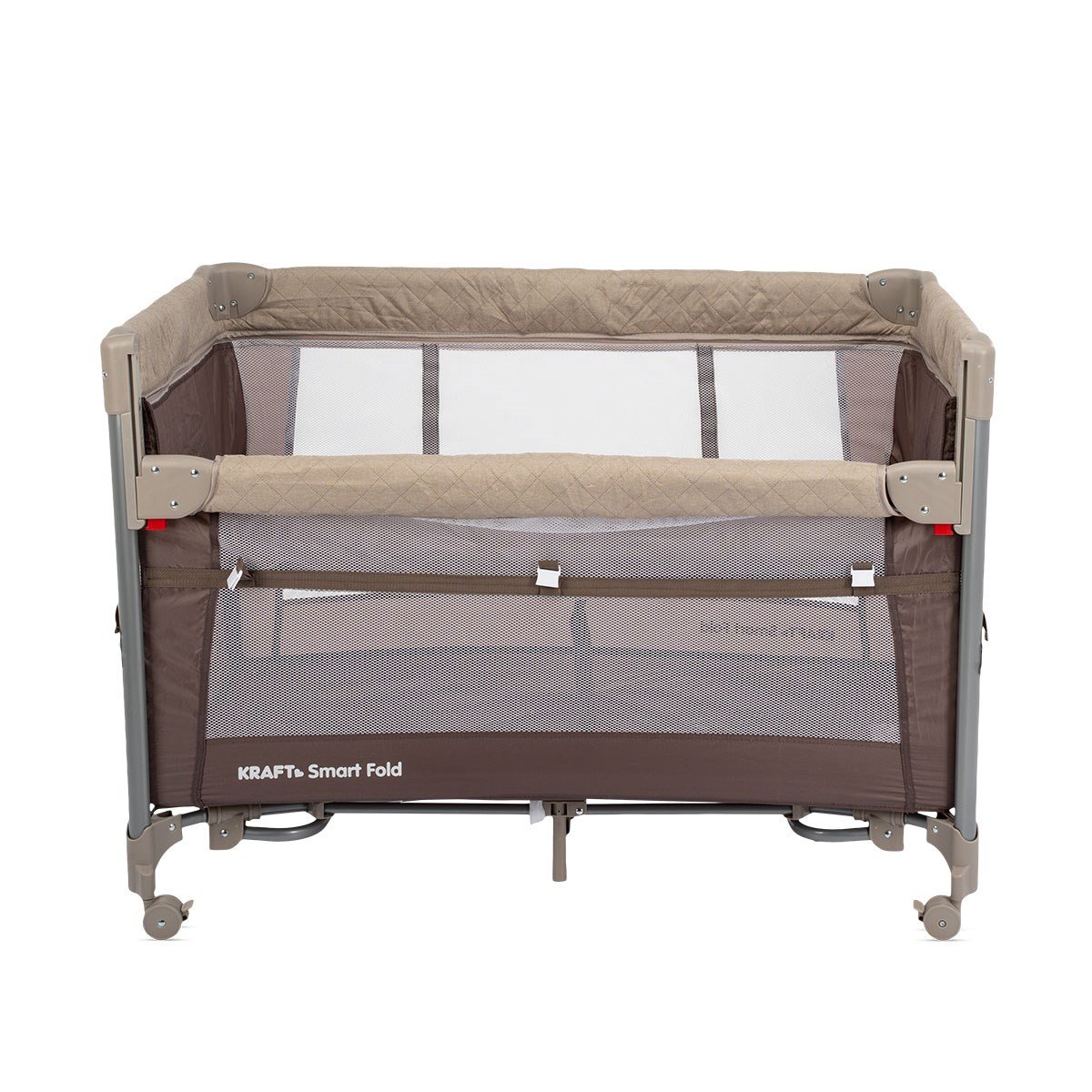 SMART FOLD OYUN PARKI (ANNE YANI-YATAK HEDİYELİ) 60*104cm BEIGE/BROWN
