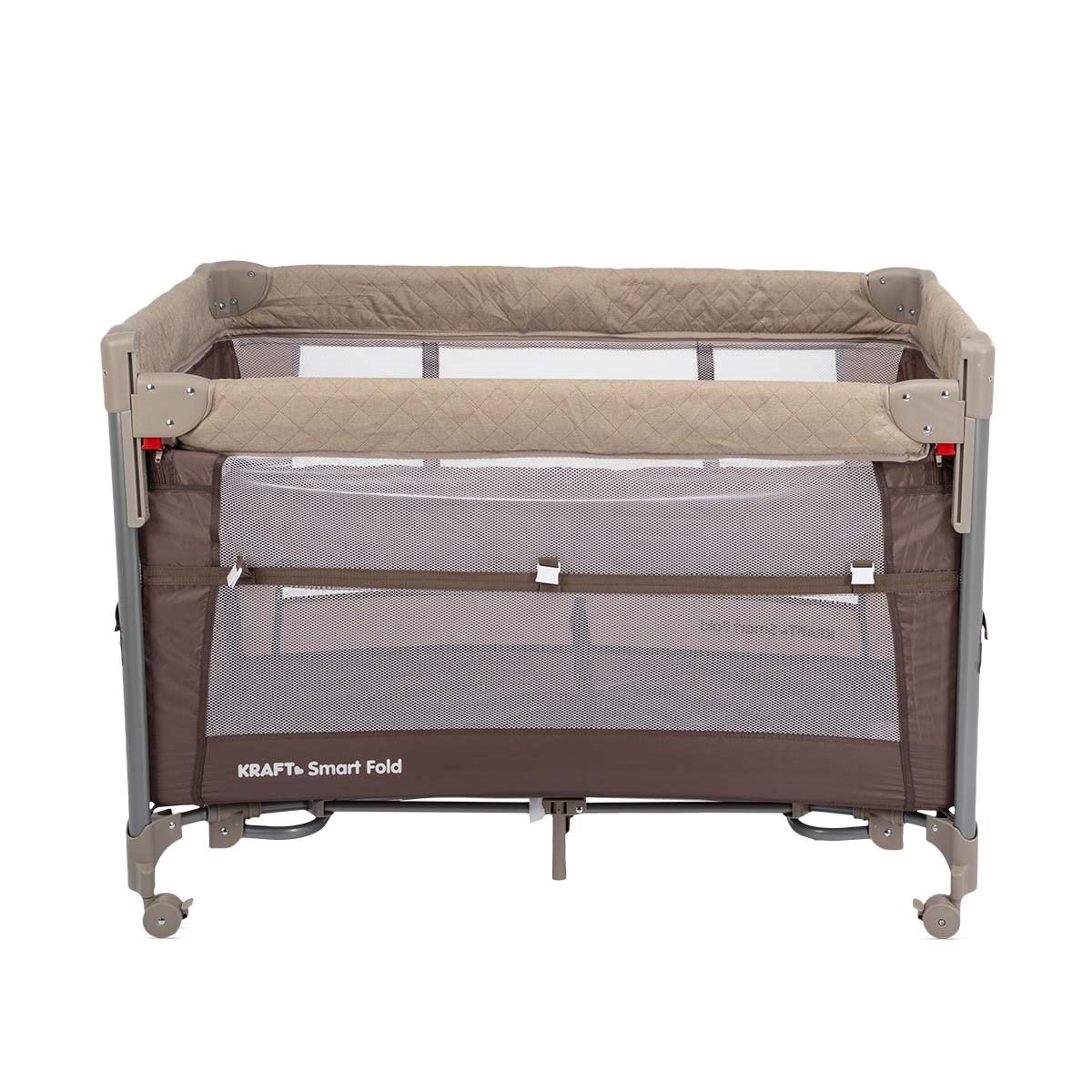 SMART FOLD OYUN PARKI (ANNE YANI-YATAK HEDİYELİ) 60*104cm BEIGE/BROWN