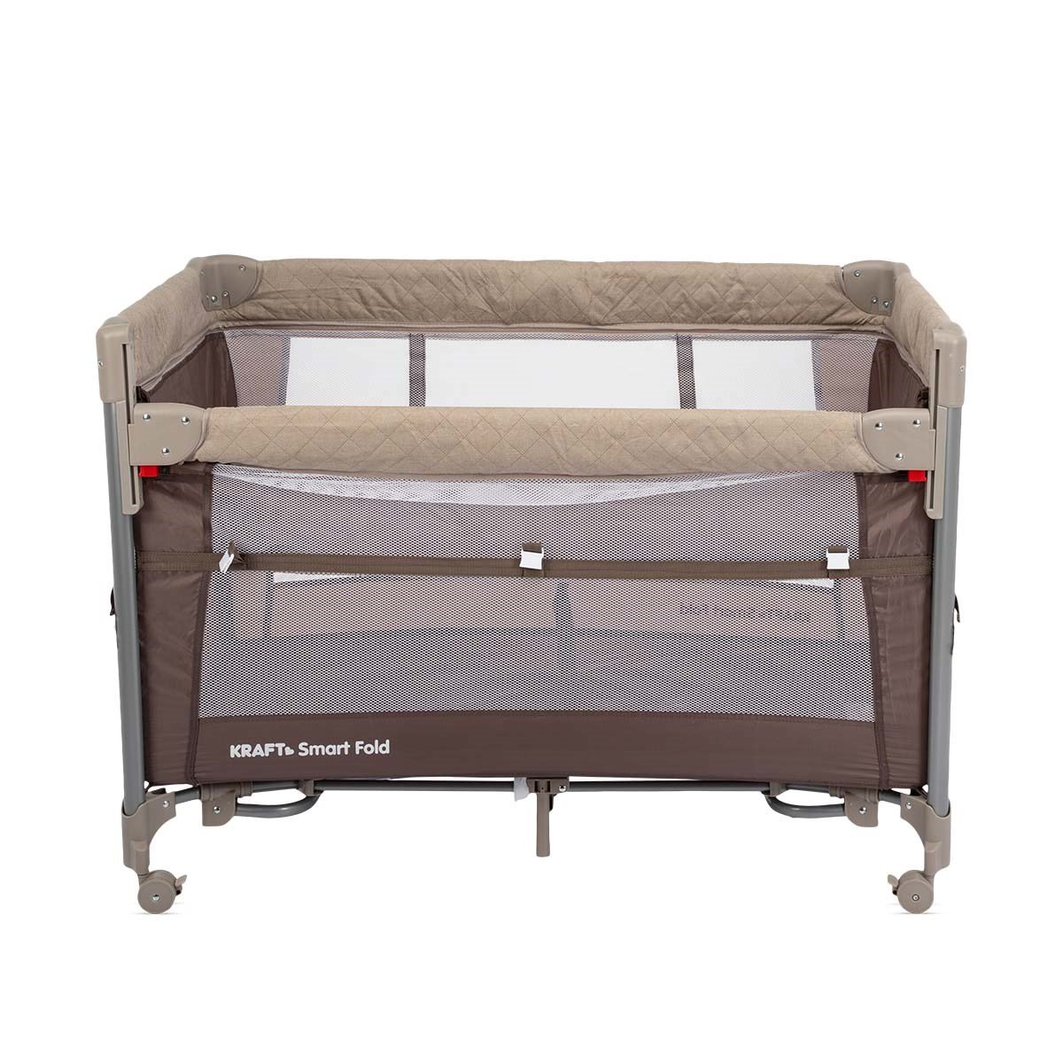SMART FOLD OYUN PARKI (ANNE YANI-YATAK HEDİYELİ) 60*104cm BEIGE/BROWN
