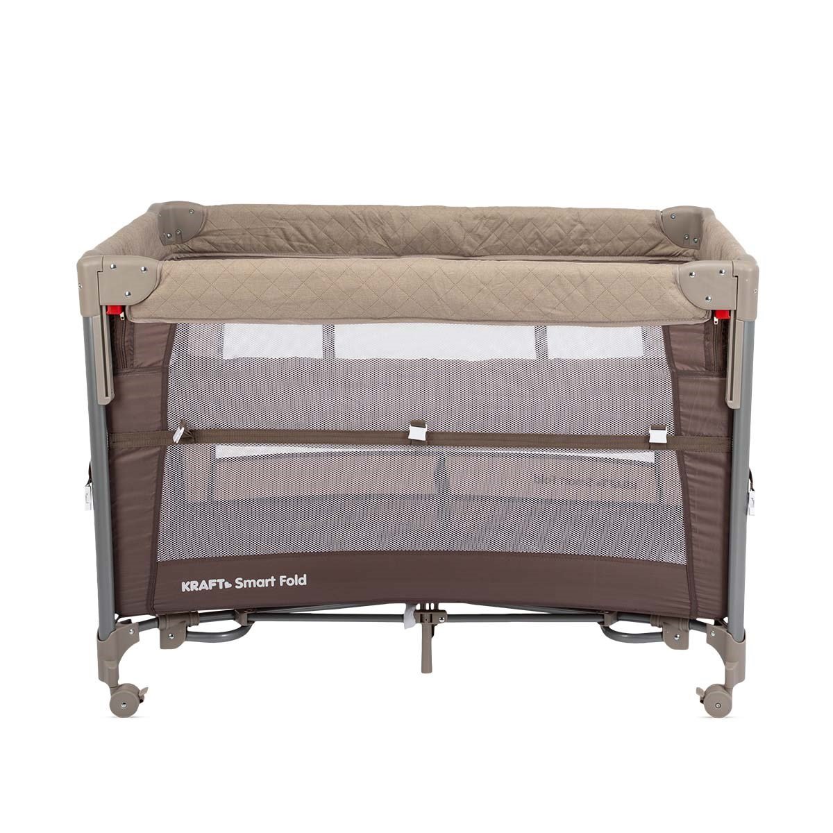 SMART FOLD OYUN PARKI (ANNE YANI-YATAK HEDİYELİ) 60*104cm BEIGE/BROWN