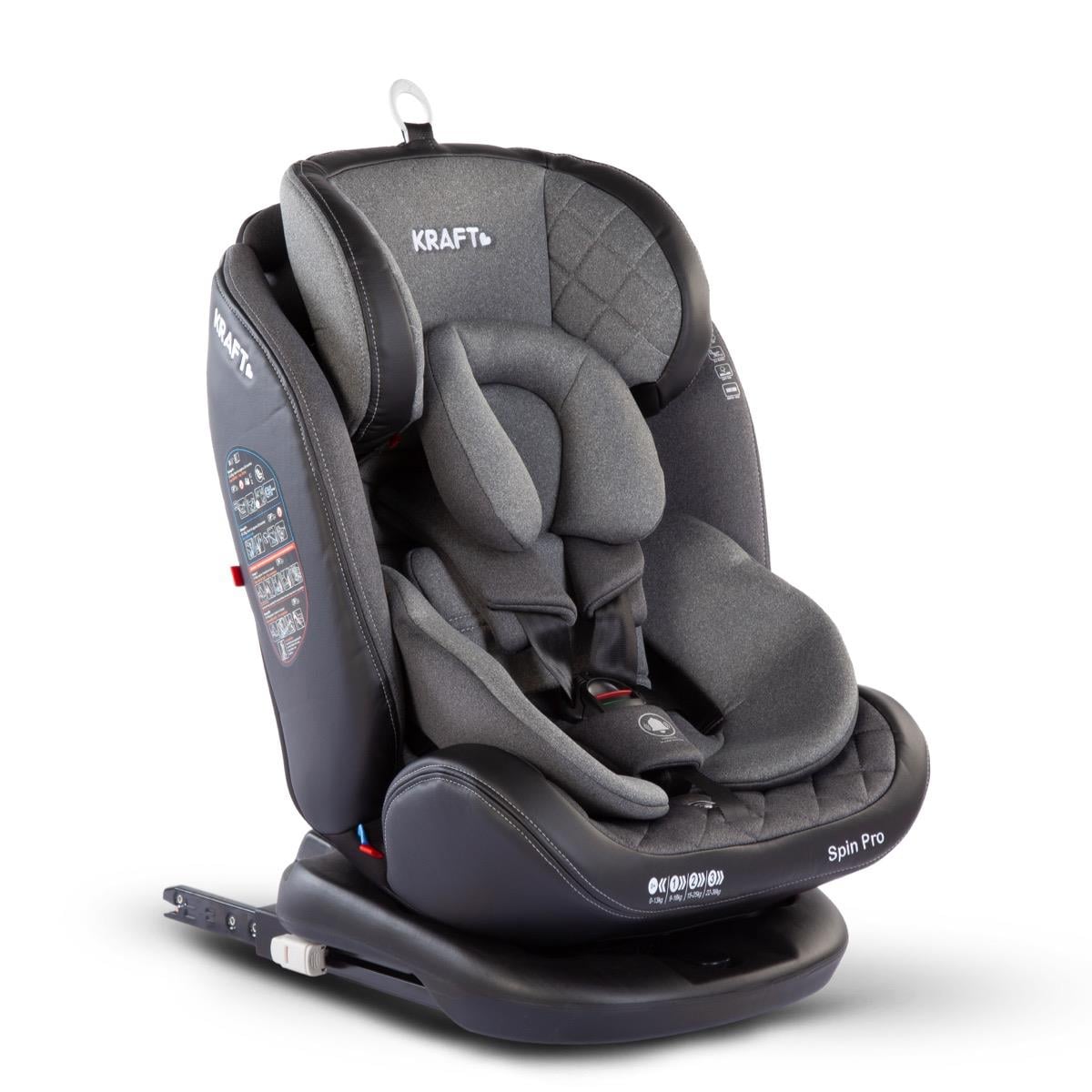 Spin Pro 0-36 Kg Oto Koltuğu Açık Gri