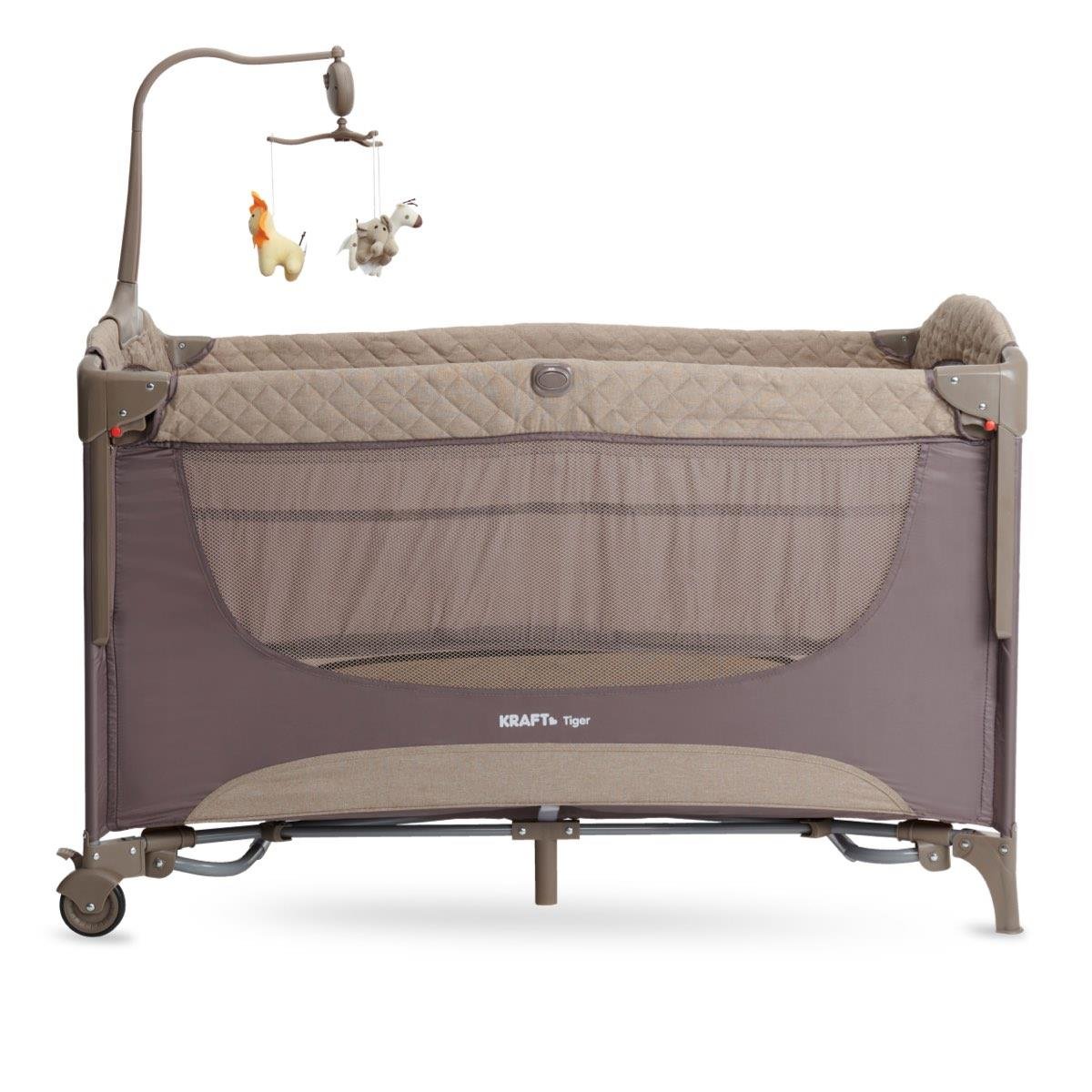 Tiger Anne Yanı Oyun Parkı 70*120 cm Açık Gri