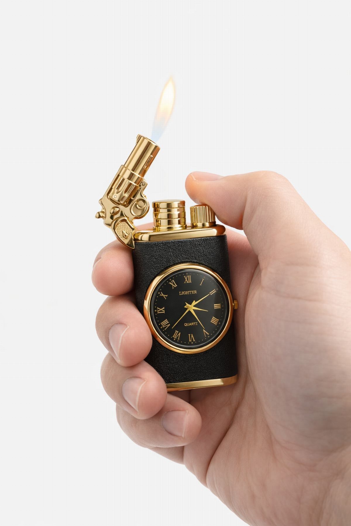Saatli Lüks Kutulu Manyetik Çakmak Model 7