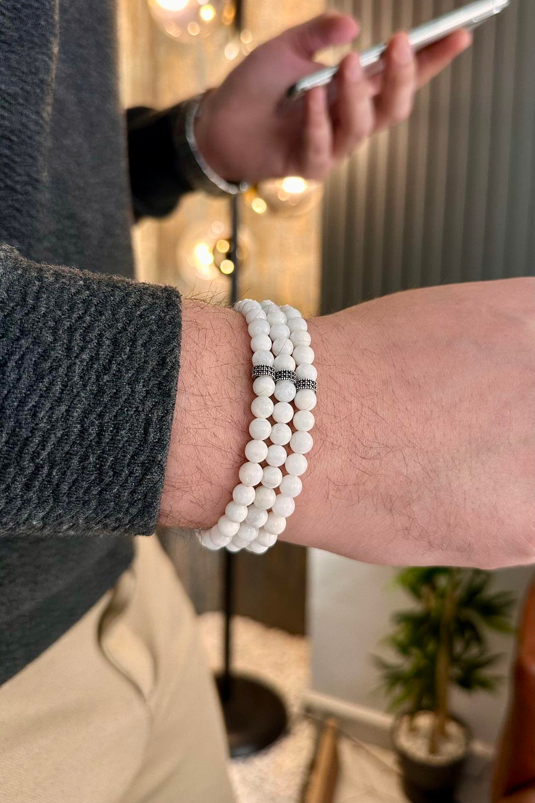 99luk Ay Taşı Bileklik Namaz Tesbihi (KOLYE-BİLEKLİK-TESBİH)