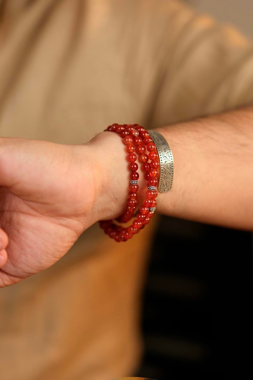 99luk Bileklik Namaz Tesbih Akik Taşı ( KOLYE - BİLEKLİK - TESBİH ) 