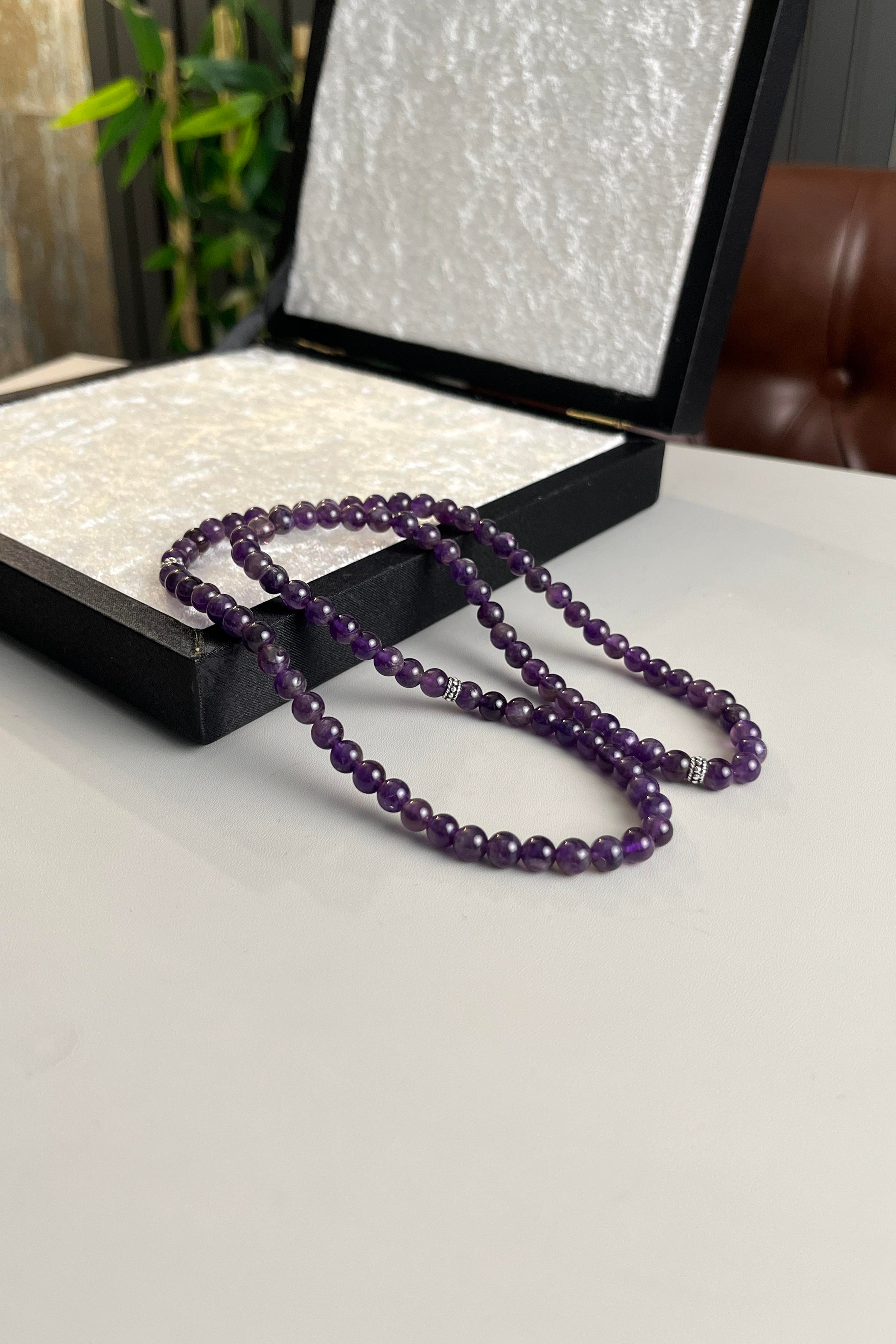 99luk Bileklik Namaz Tesbih Ametist ( KOLYE - BİLEKLİK - TESBİH ) 