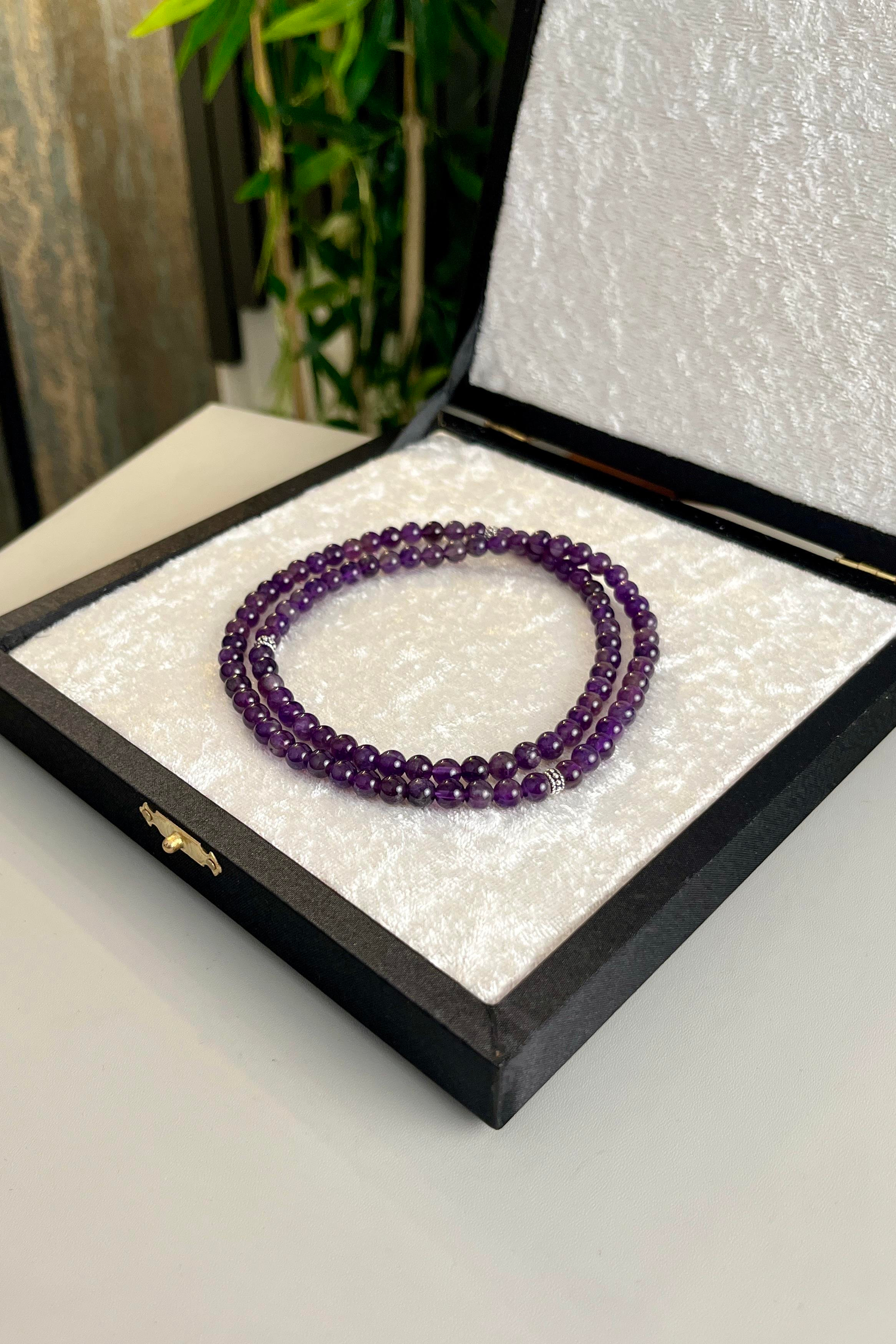 99luk Bileklik Namaz Tesbih Ametist ( KOLYE - BİLEKLİK - TESBİH ) 